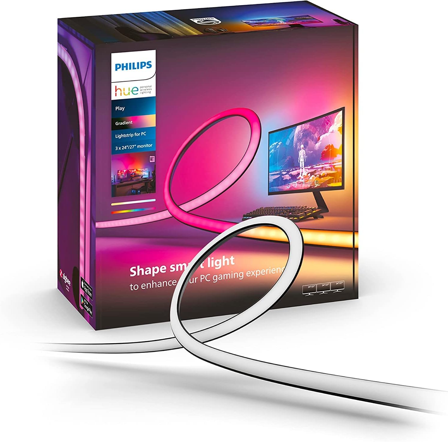 Philips Hue Gradient E27 — bombilla inteligente efecto degradado