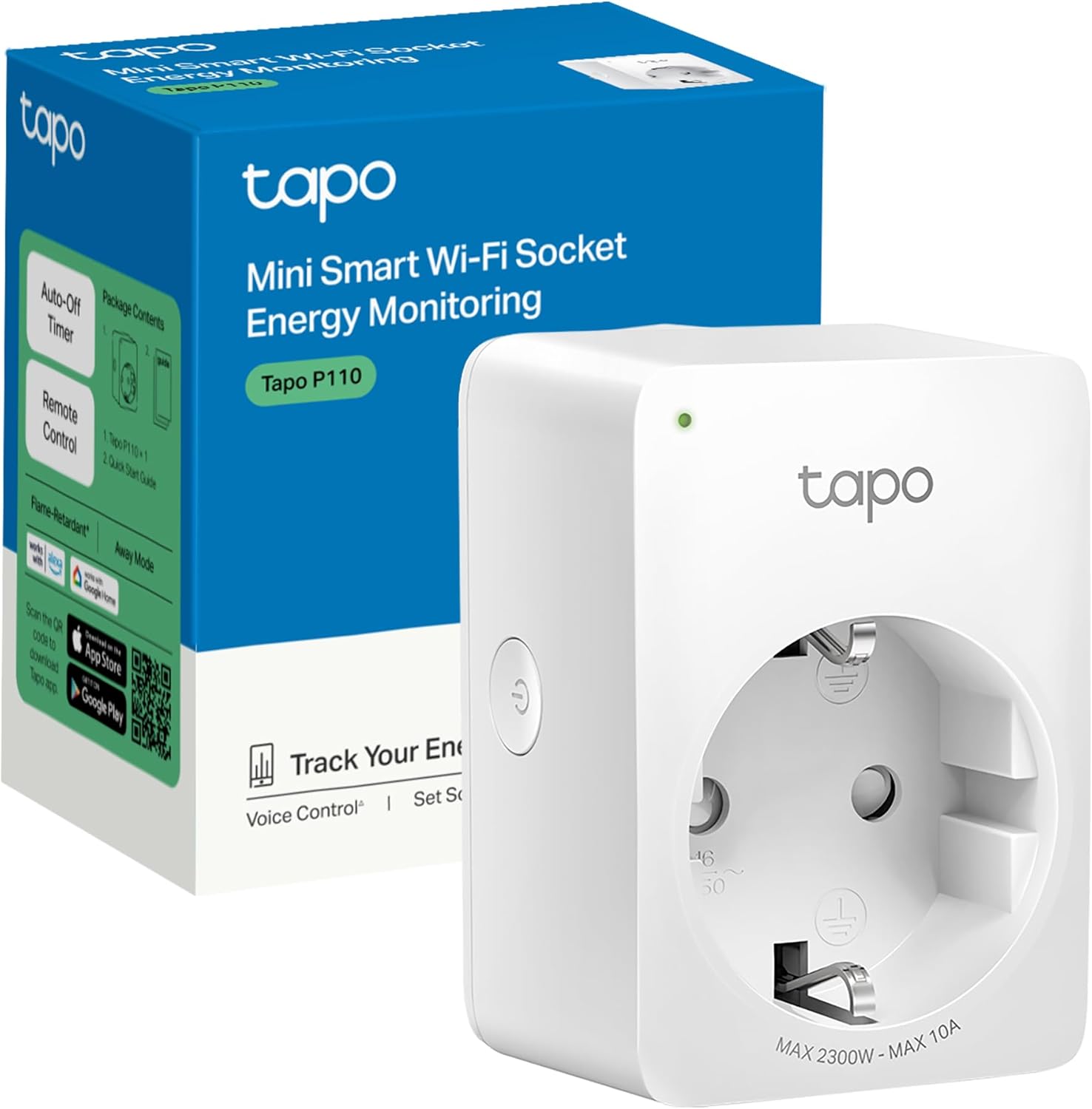 TP-Link Tapo P110 WiFi Smart Plug con Monitor de Consumo — enchufe inteligente